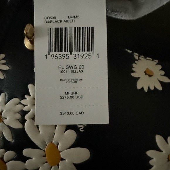 COACH Swinger 20 Floral Print Leather Bag - Picture 4 of 4